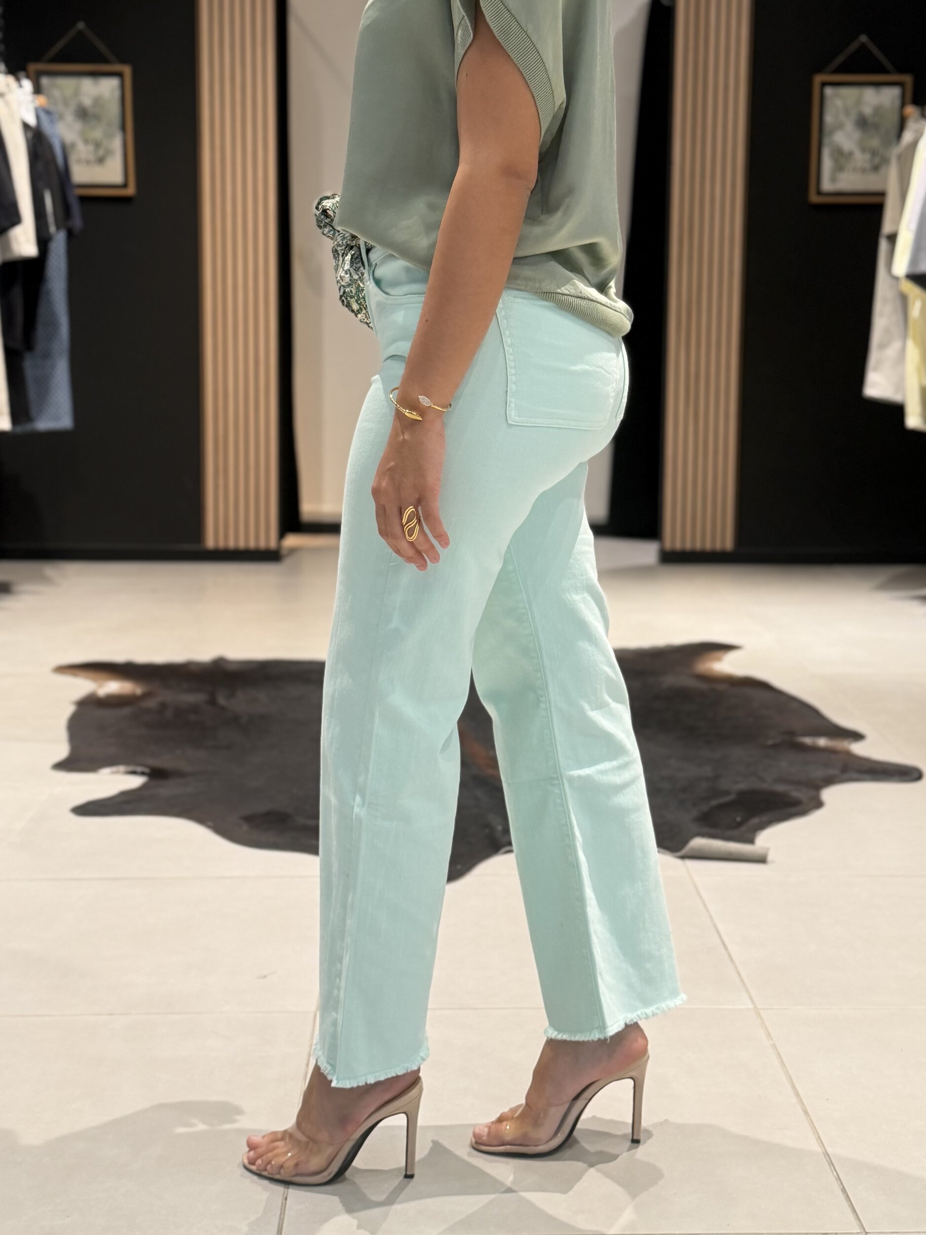 jean wide leg bleu clair perle des iles 974 mode femme