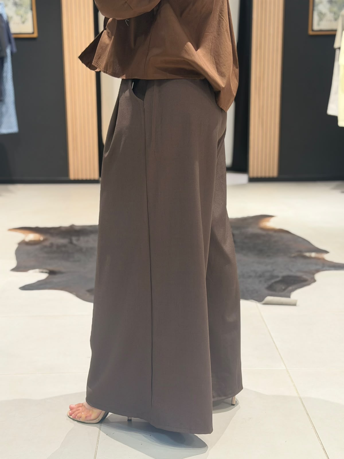 pantalon oumy MARRON taille unique perle des iles mode femme 974