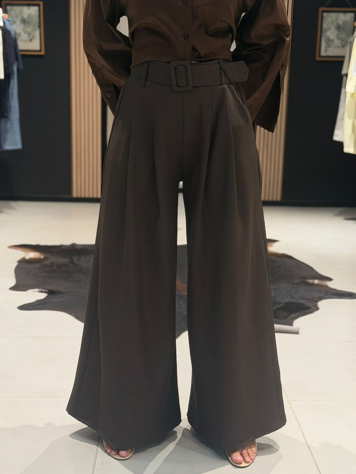 pantalon oumy MARRON taille unique perle des iles mode femme 974