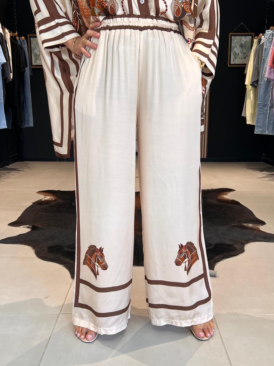 PANTALON SOIE HORSE perle des iles 974 mode femme