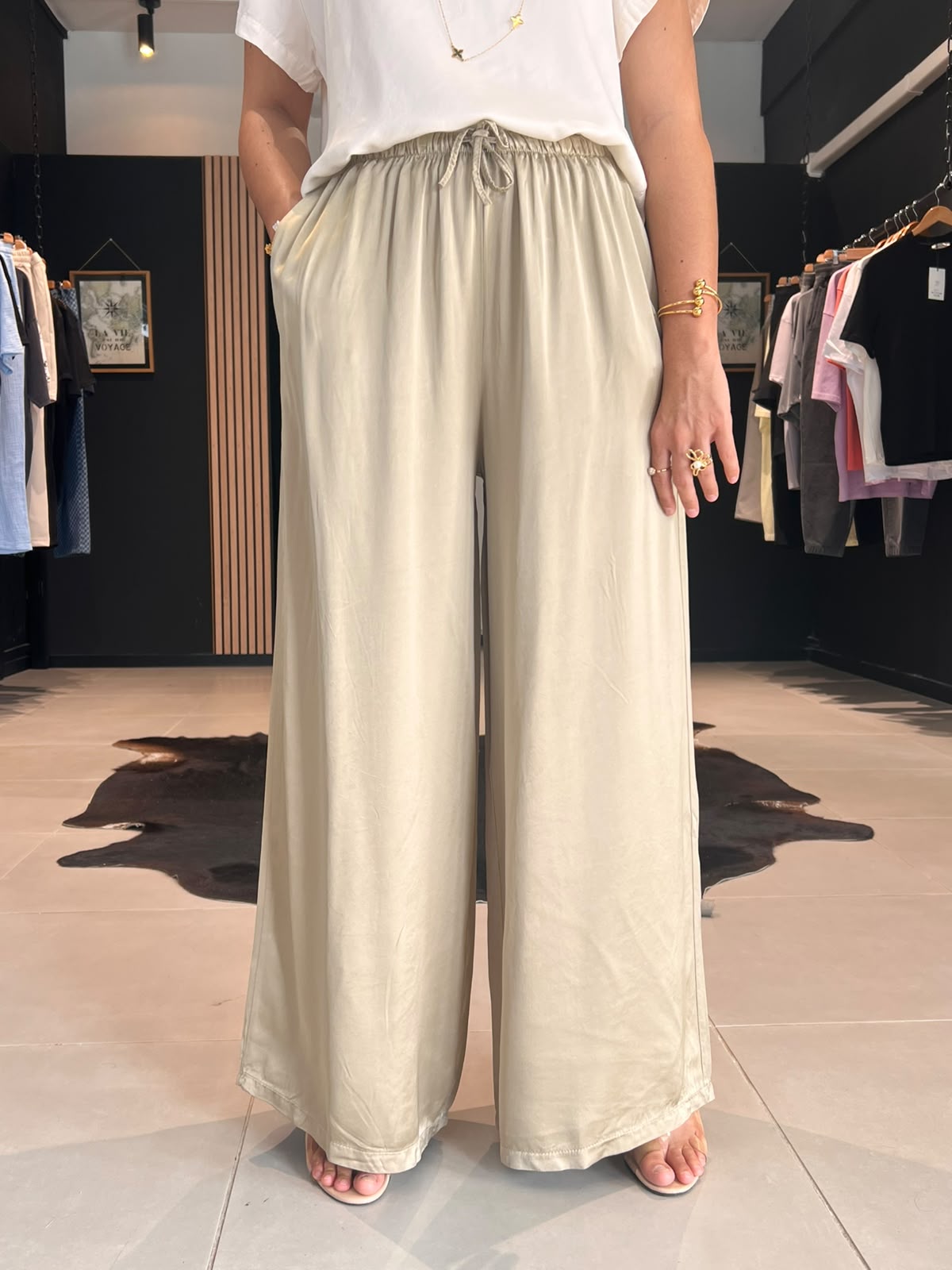 pantalon zora beige perle des iles 974 mode femme