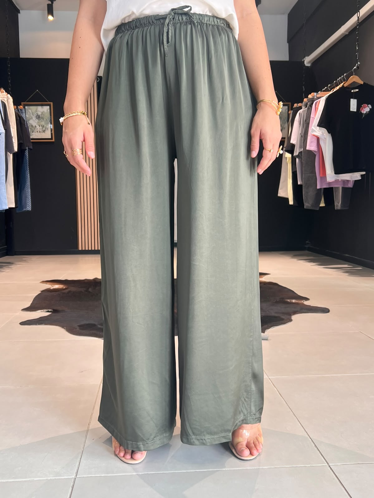 pantalon zora kaki perle des iles 974 mode femme