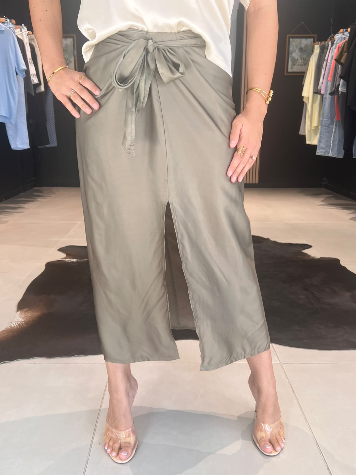 jupe drapée perle des iles 974 mode femme