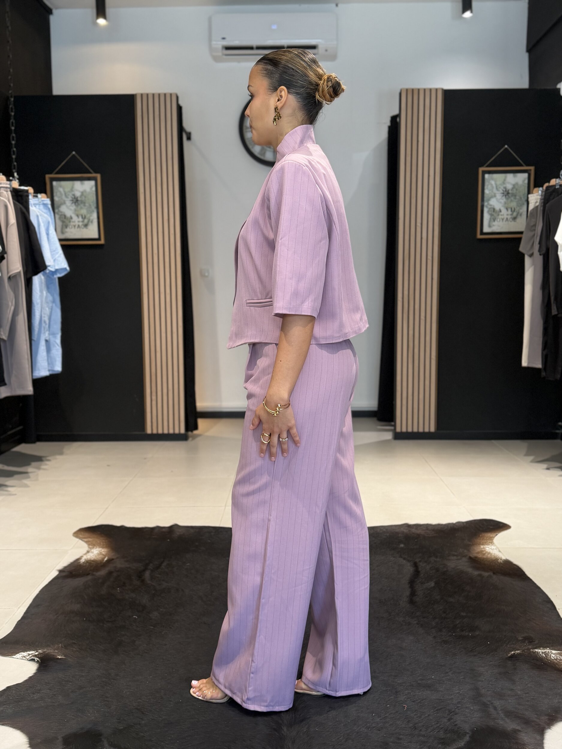 ensemble blazer raye perle des iles mode femme