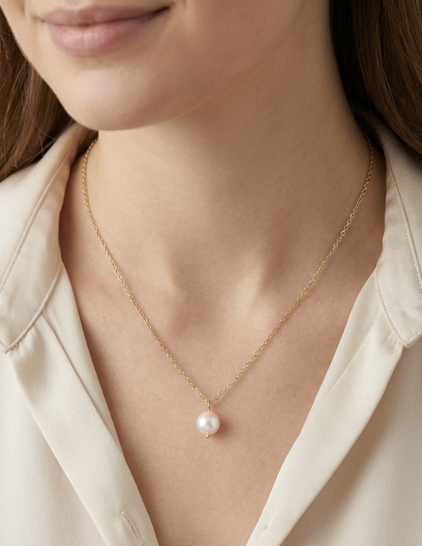 collier acier inoxydable perle des iles 974 mode femme