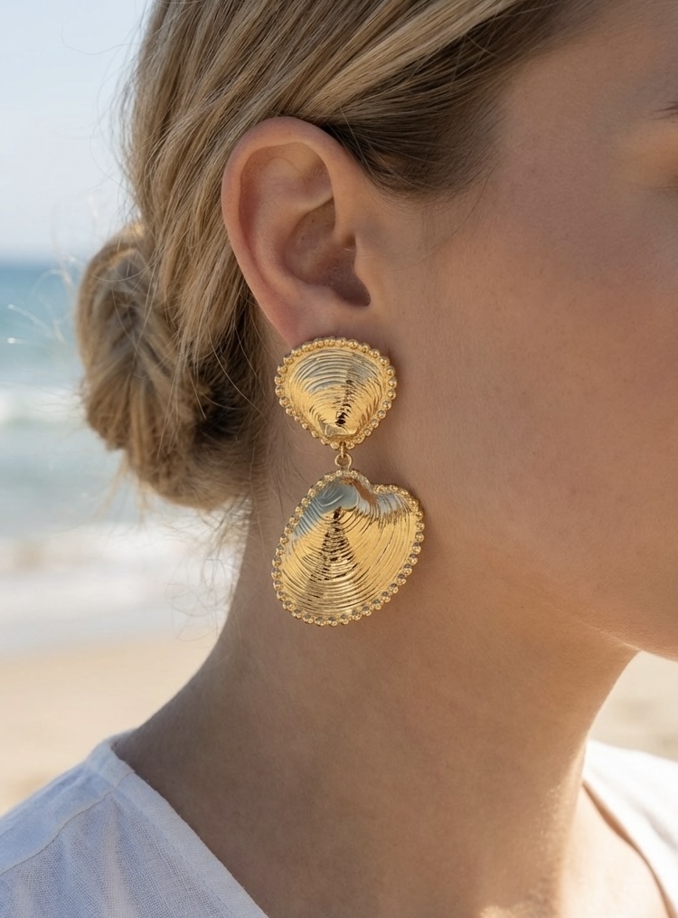 boucle doreille acier inoxydable perle des iles 974 mode femme