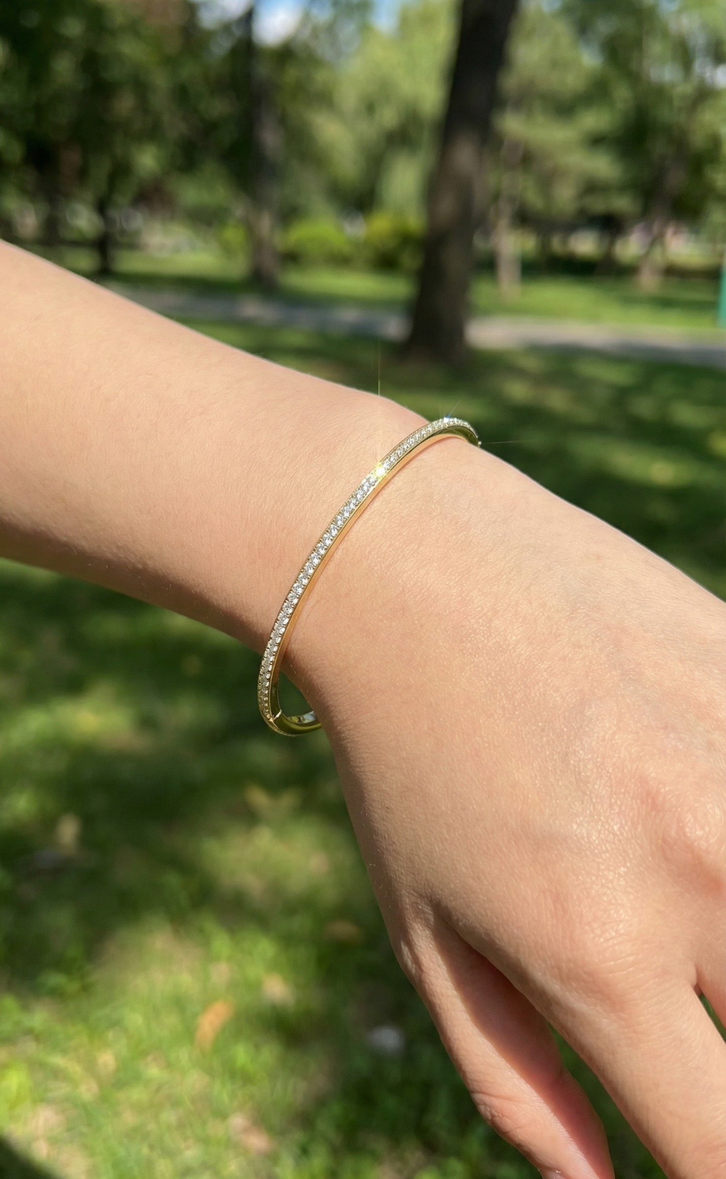 bracelet jonc acier inoxydable perle des iles 974 mode femme