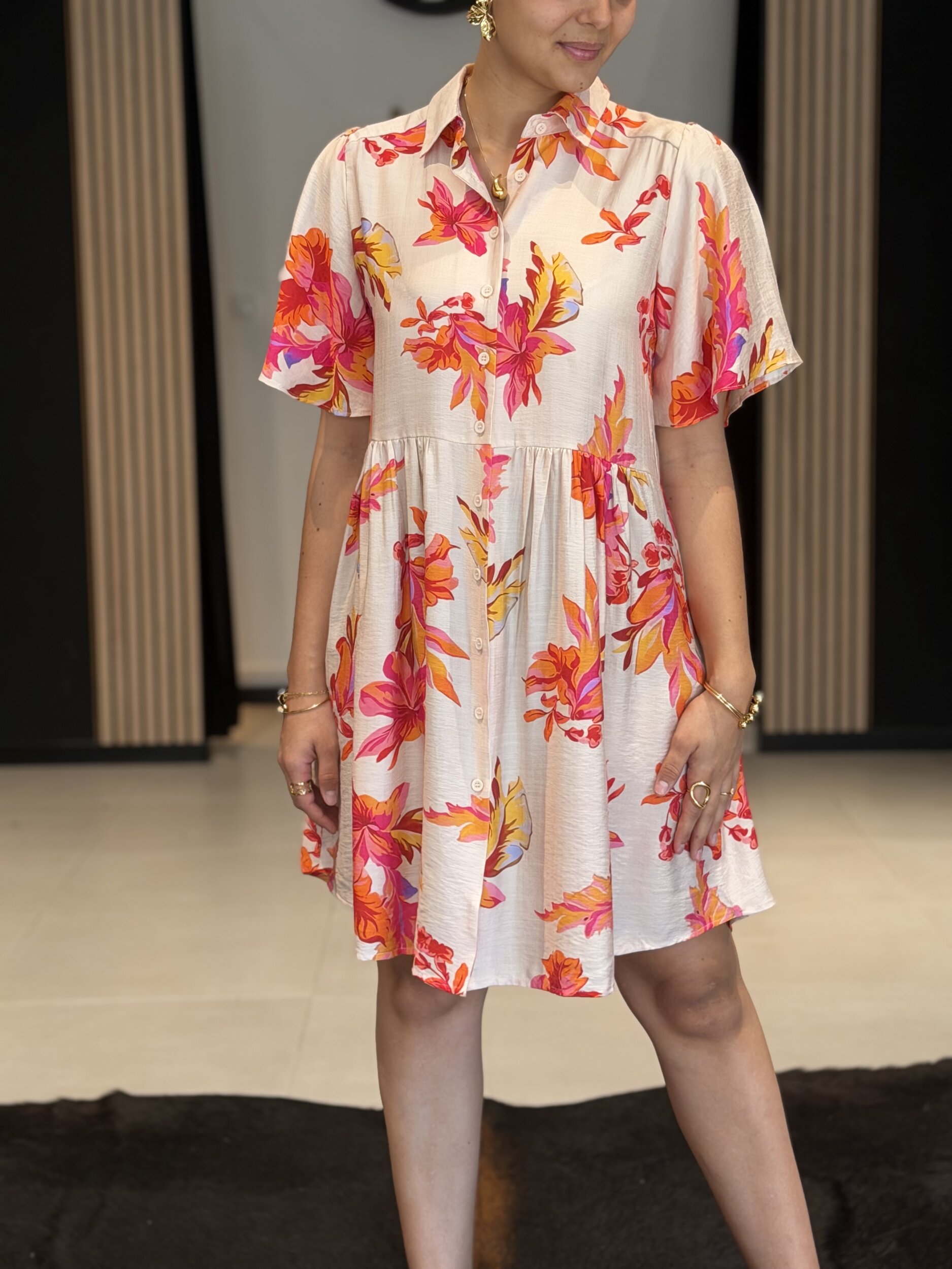 robe EDITH rouge perle des iles 974 mode femme