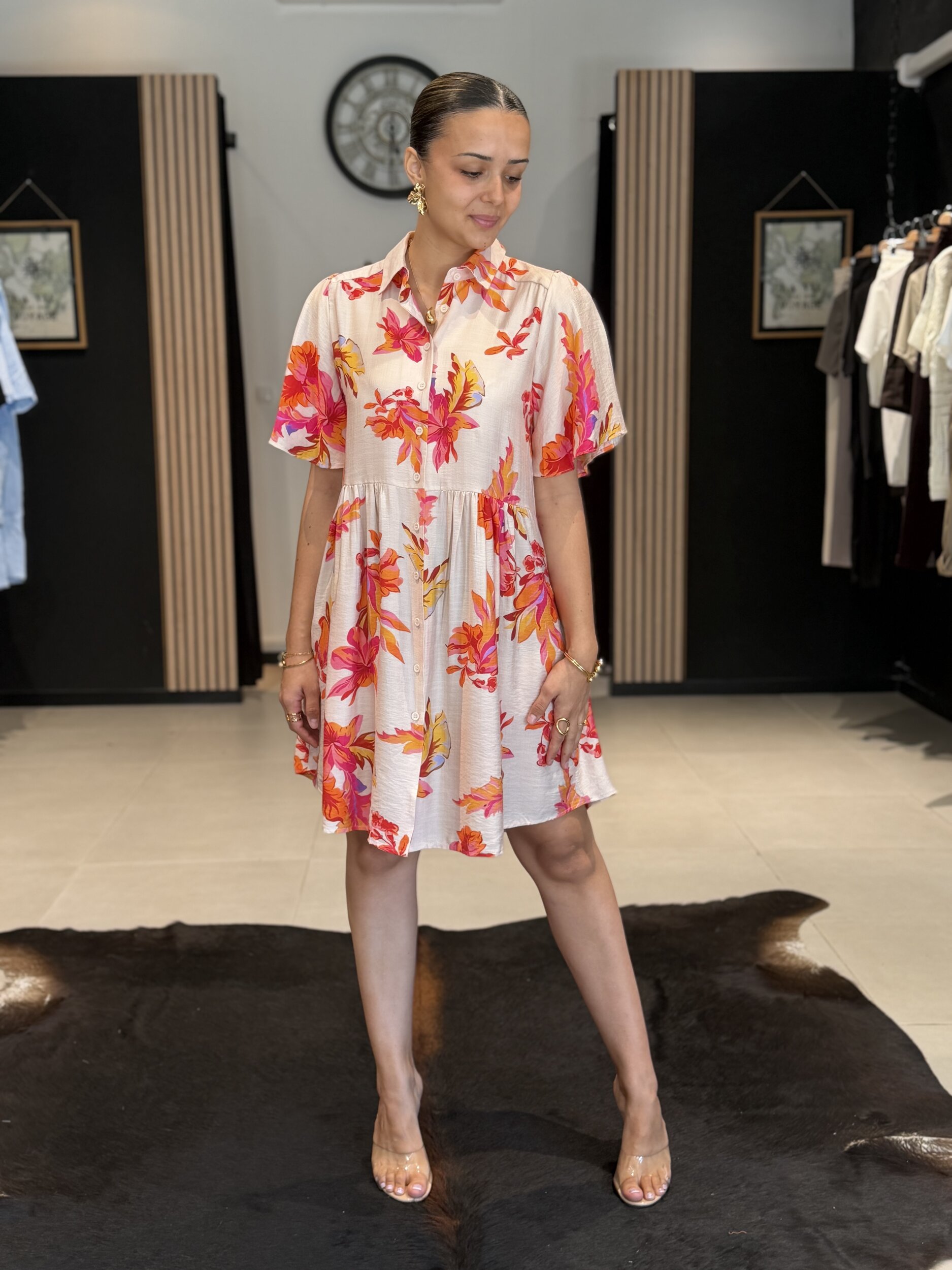 robe EDITH rouge perle des iles 974 mode femme
