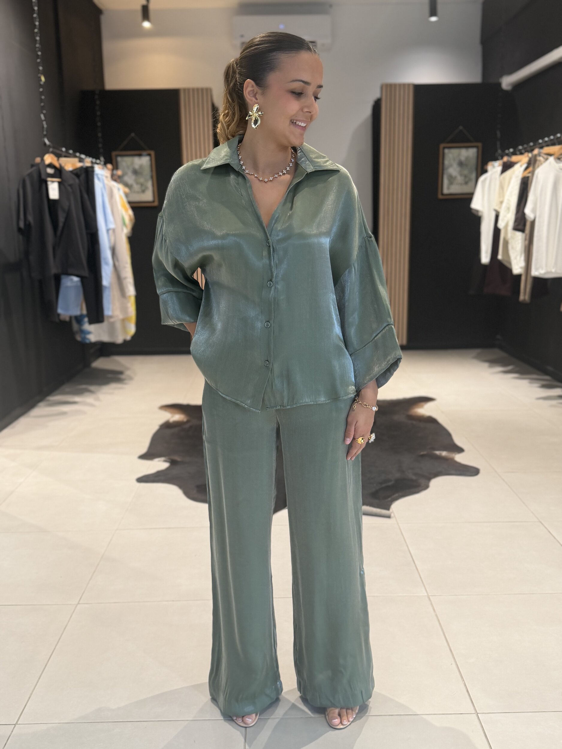 ensemble luna vert kaki perle des iles 974