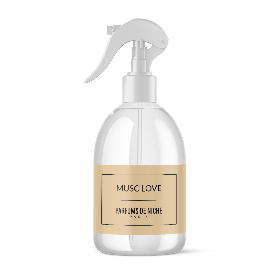 Spray Textile Musc Love - Parfum de Niche - 250 ml