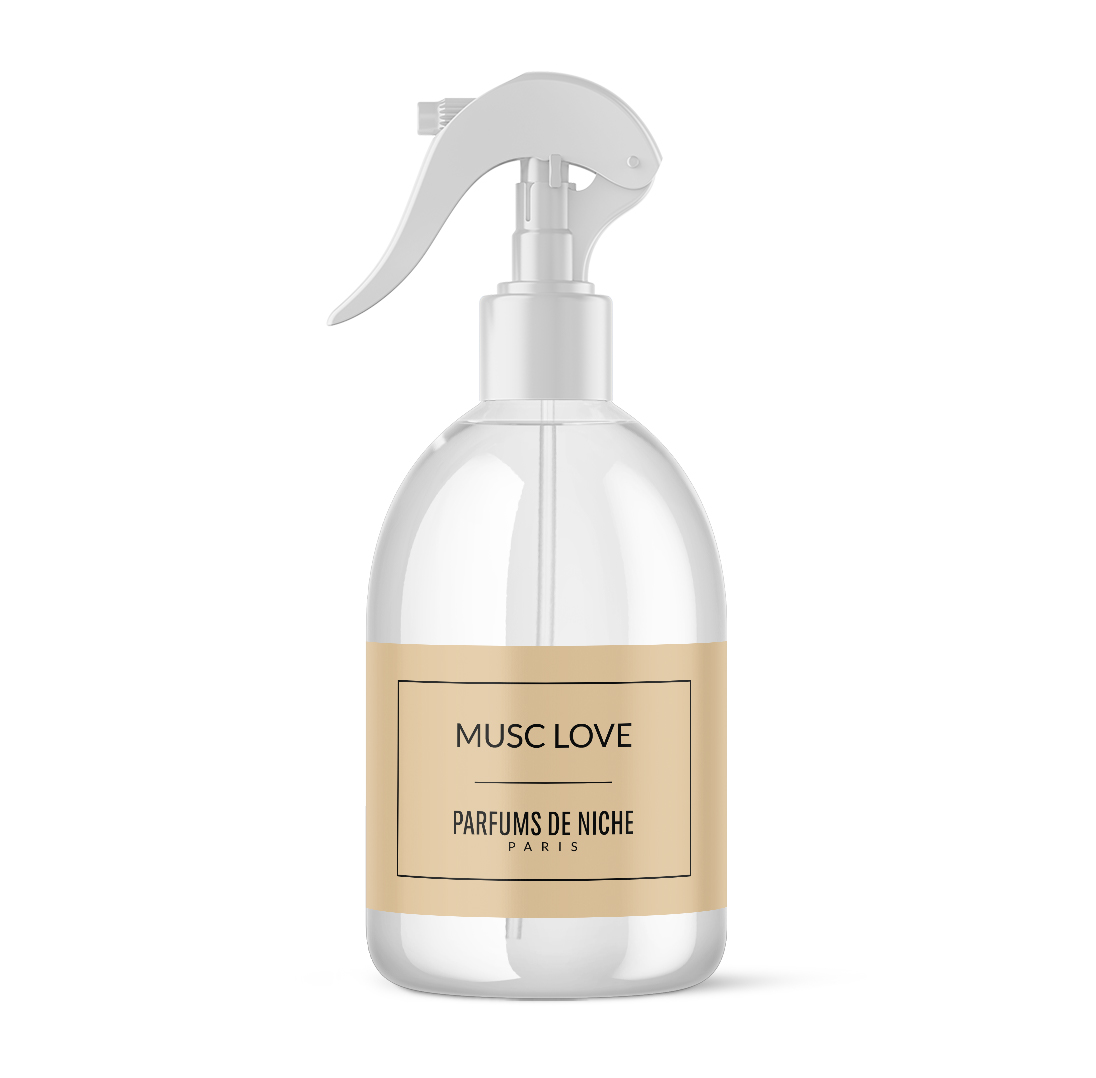 Spray Textile Musc Love Parfum de Niche 250 ml perle des iles 974