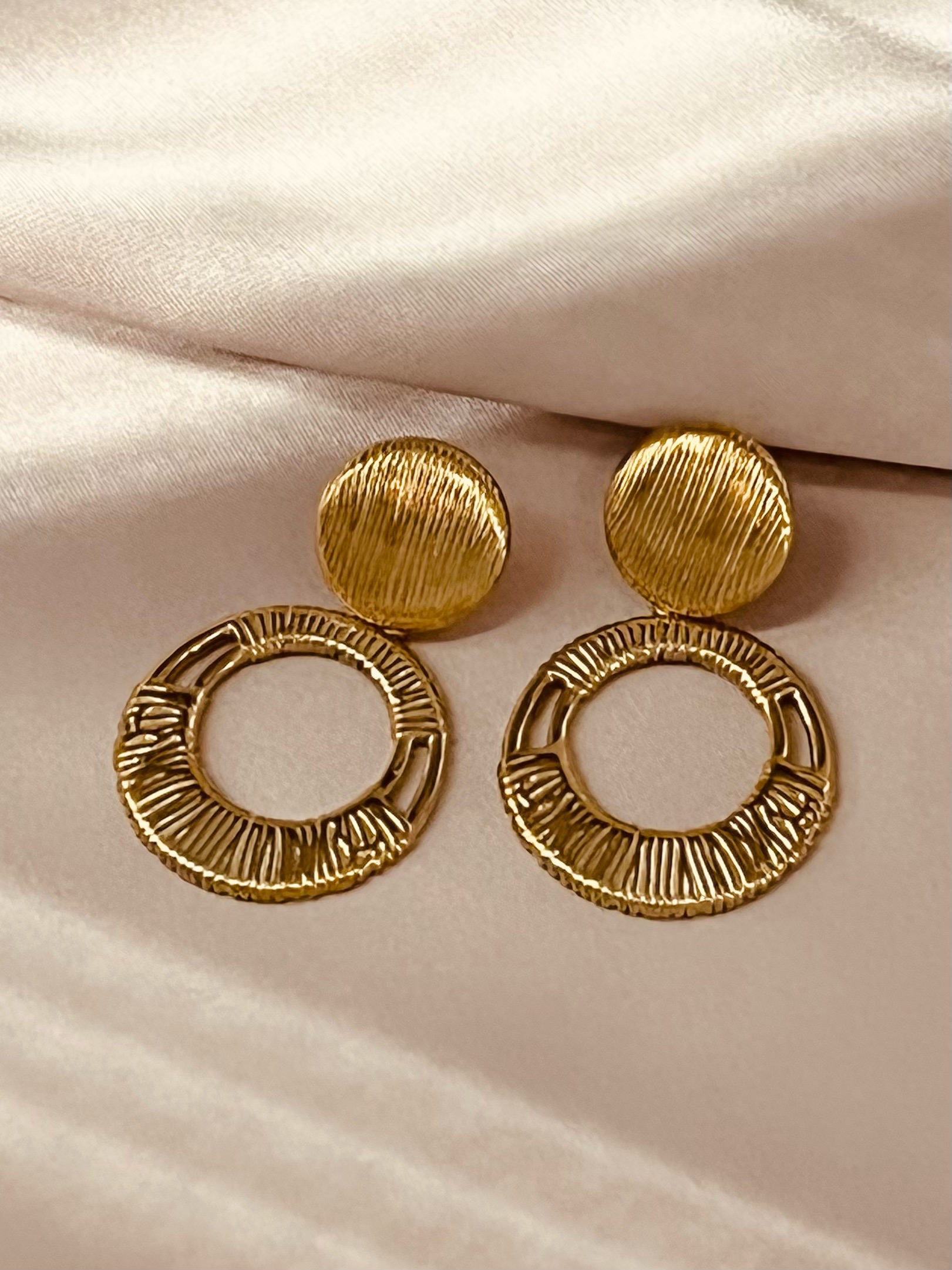 boucle d'oreille acier inoxydable perle des iles