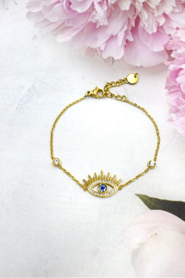 Bracelet Jonc acier inoxydable taille ajustable perle des iles 974 parfumerie mode bijoux