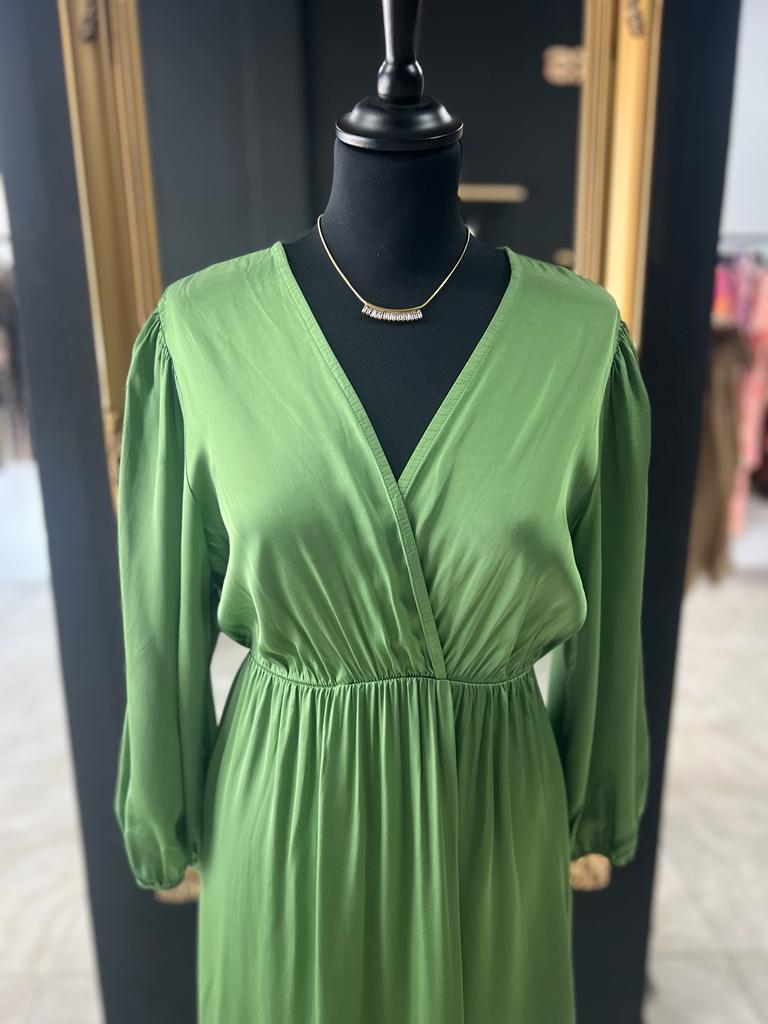 Robe MAUDE vert kaki perle des iles 974 mode femme