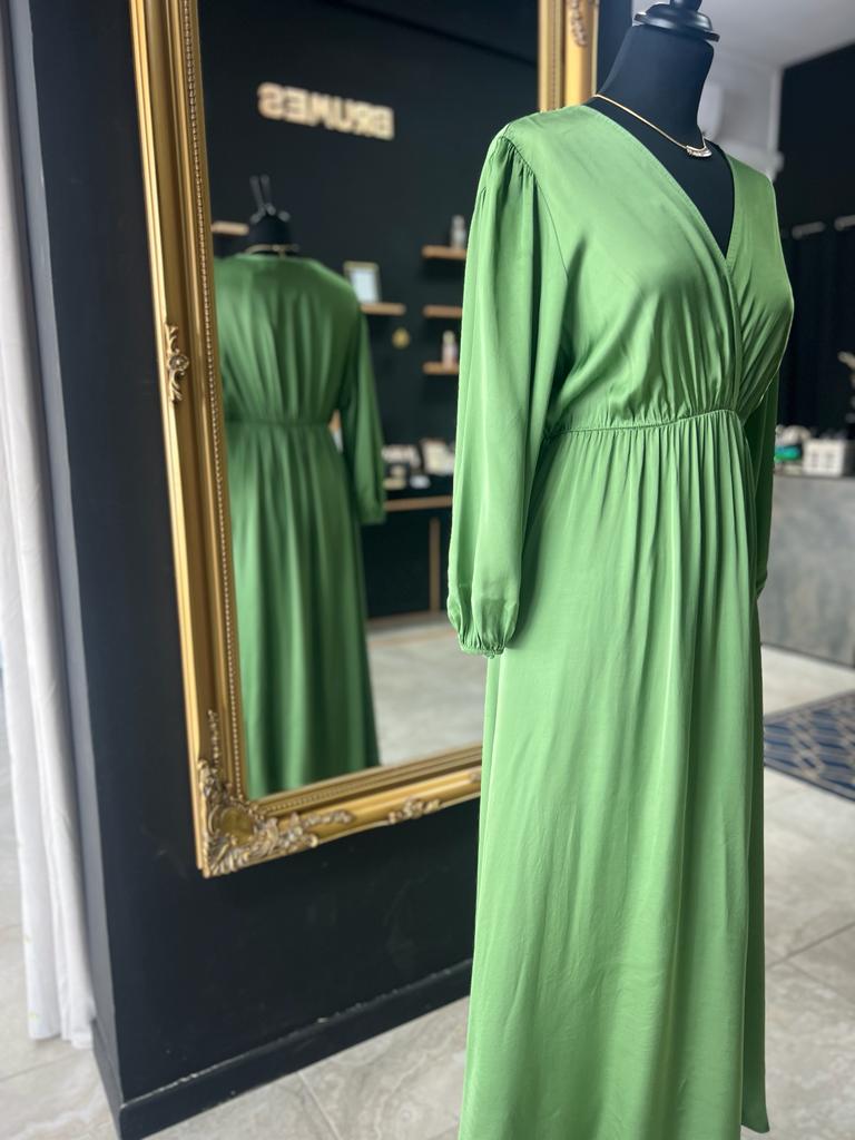 Robe MAUDE vert kaki perle des iles 974 mode femme