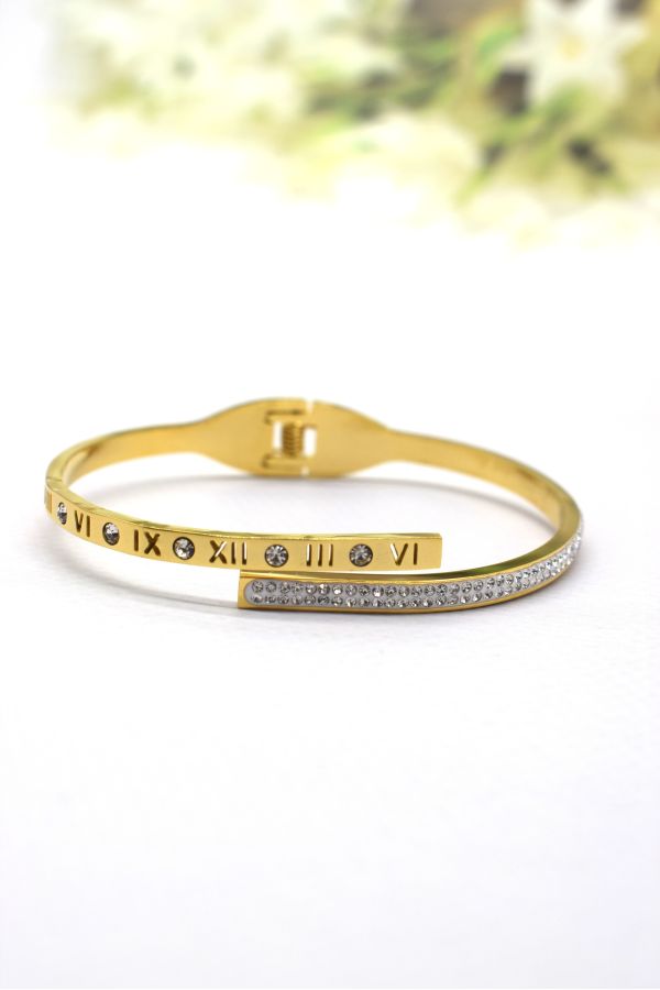 Jonc bracelet  acier inoxydable taille ajustable PERLE DES ILES 974 mode femme parfumerie