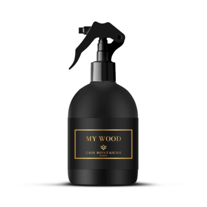 SPRAY TEXTILE MY WOOD DESODORISANT GRIS MONTAIGNE PARIS 250 ML PERLE DES ILES 974 PARFUMERIE