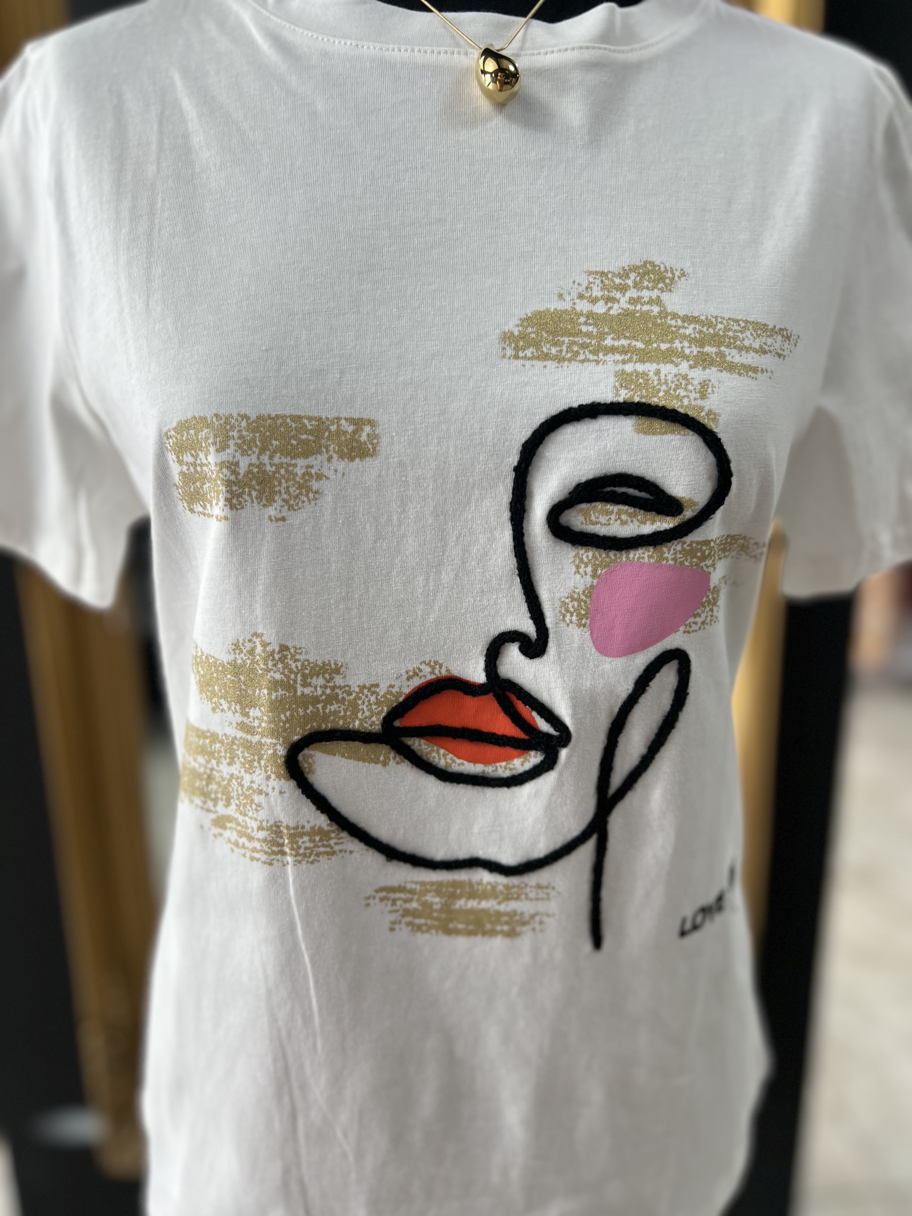 tee shirt visage coton du S au L perle des iles mode femme 974