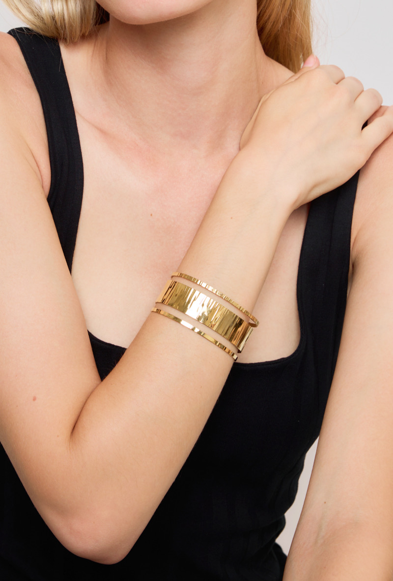 JONC bracelet acier inoxydable perle des iles 974 mode femme bijoux