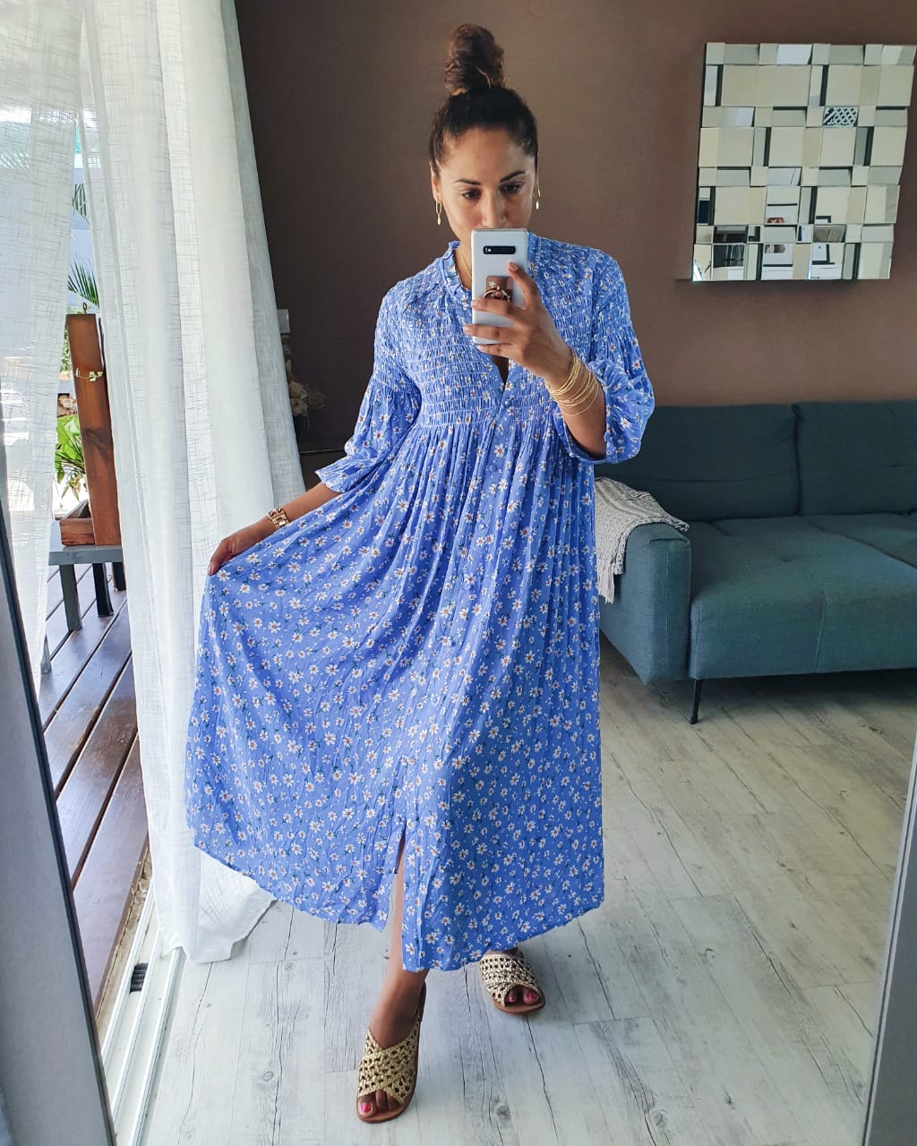Robe Fleurie Marguerite - La Boutique/Robes - PERLE DES ILES