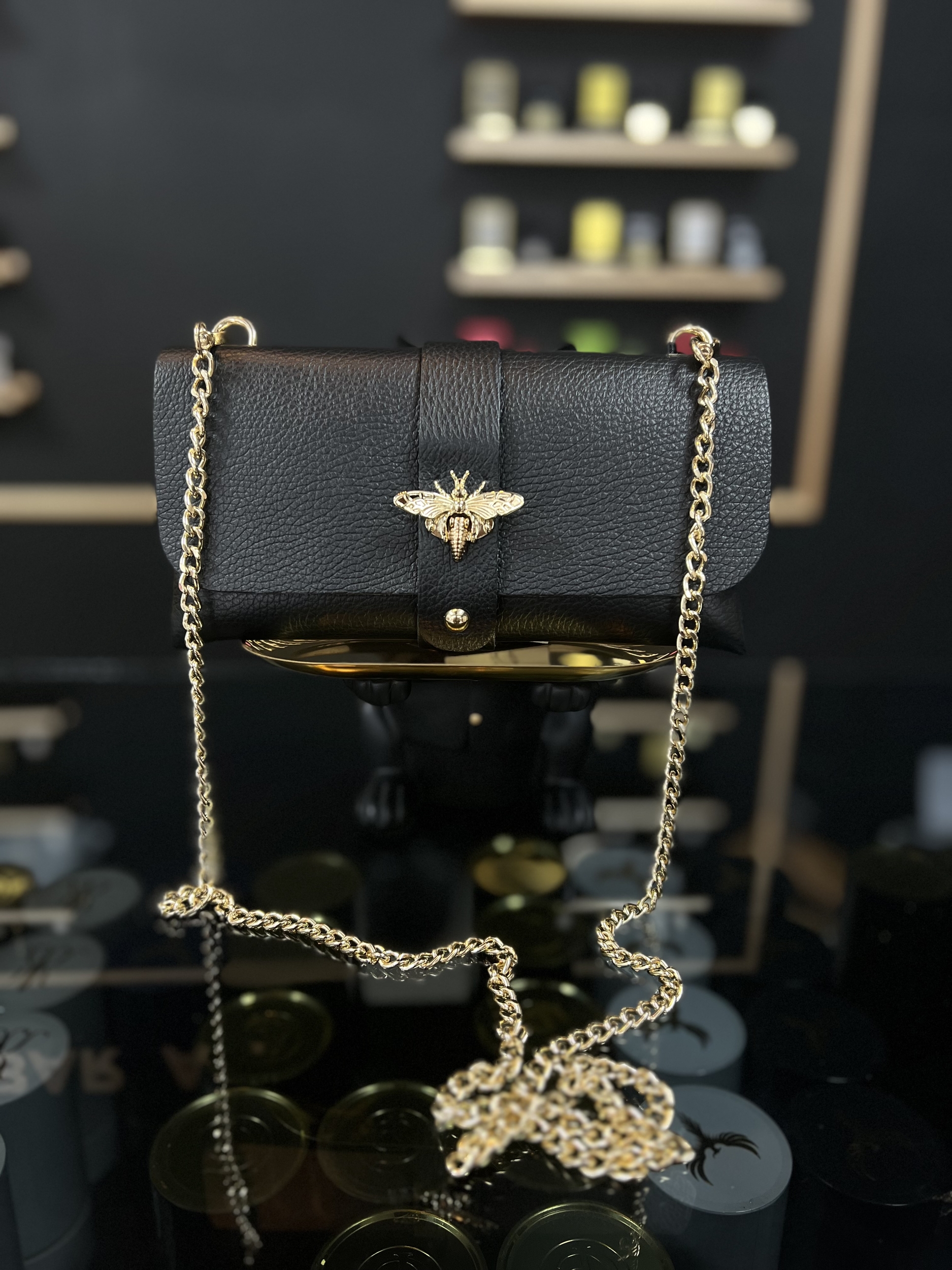 Sac à Main Élégant avec Chaîne Dorée Style Luxe