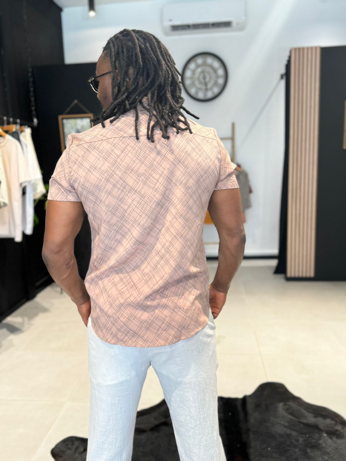 chemise MAHDI marron perle des iles 974 mode homme
