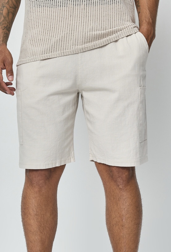 short leo beige perle des iles 974 mode homme
