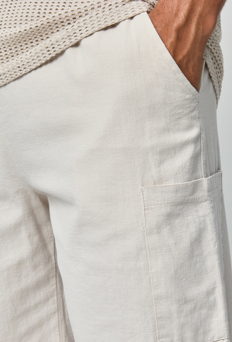 short leo beige perle des iles 974 mode homme