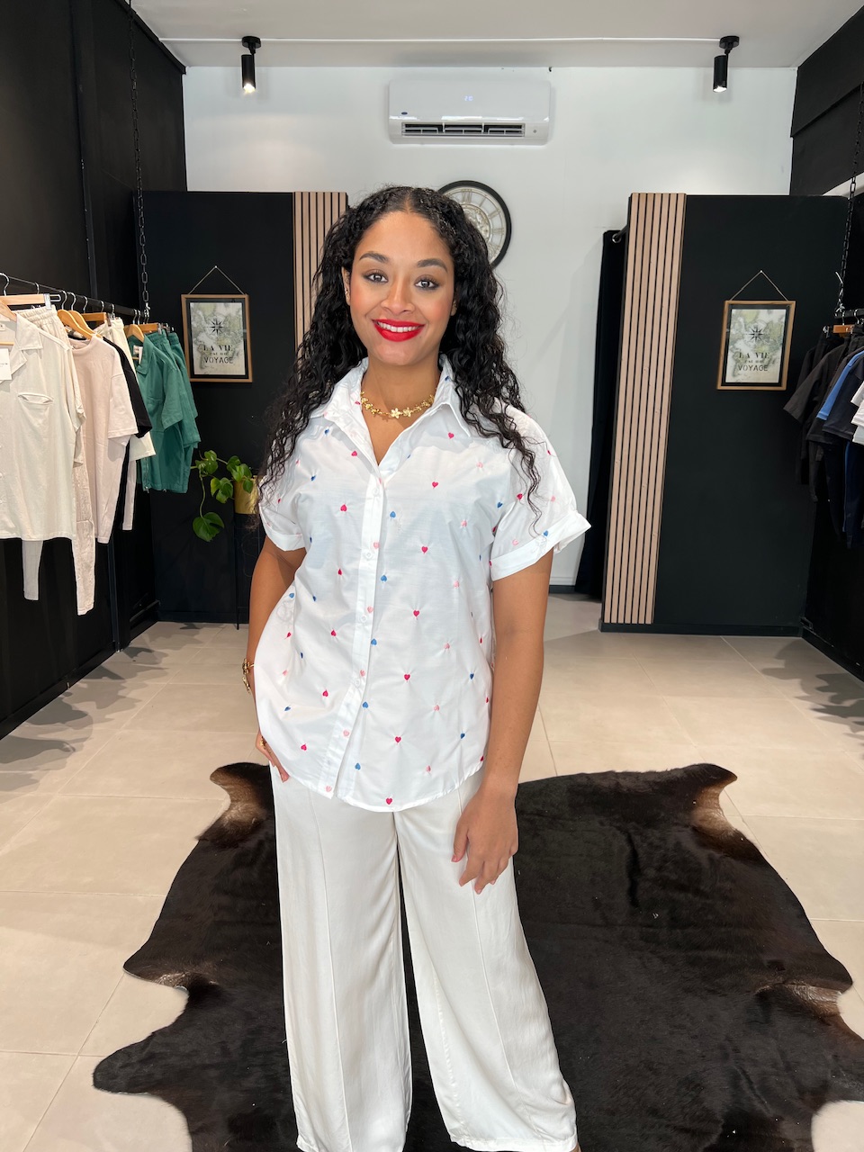 Tenue Porter Chemise Blanche Femme Shirt Chemisier Femme 2020