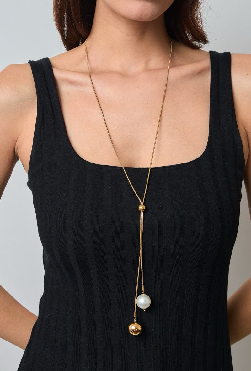 collier acier inoxydable perle des iles bijoux acier inoxydable BOLA