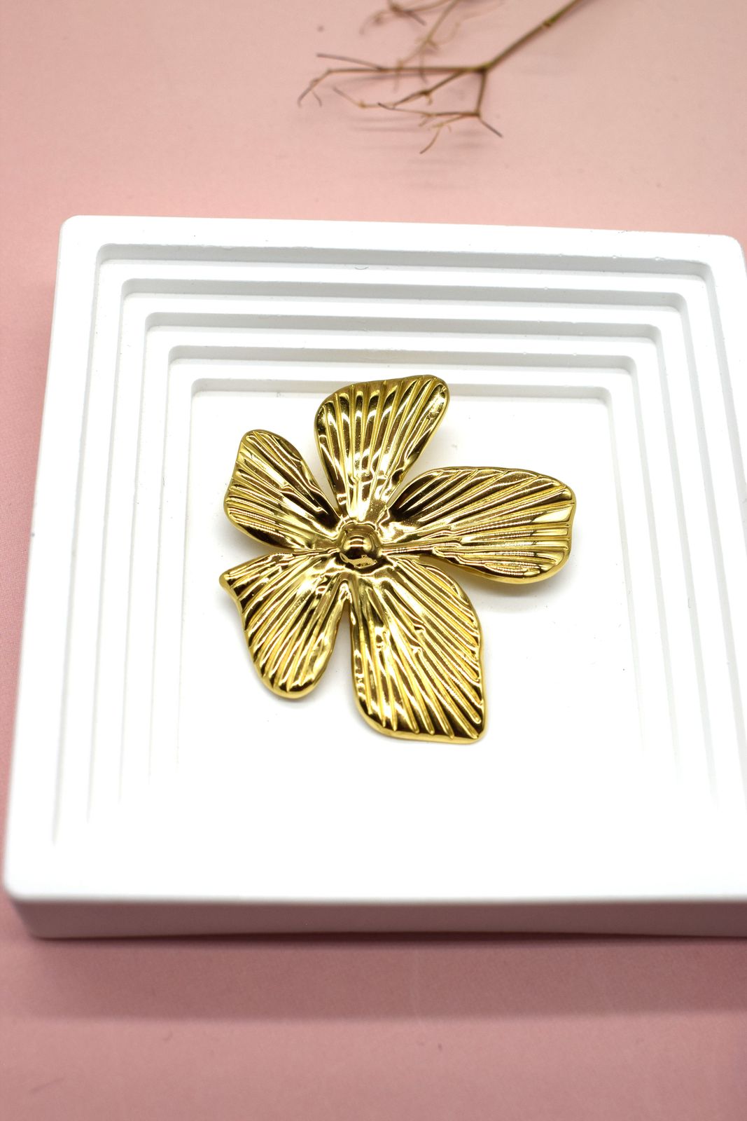 broche acier inoxydable perle des iles bijoux acier inoxydable