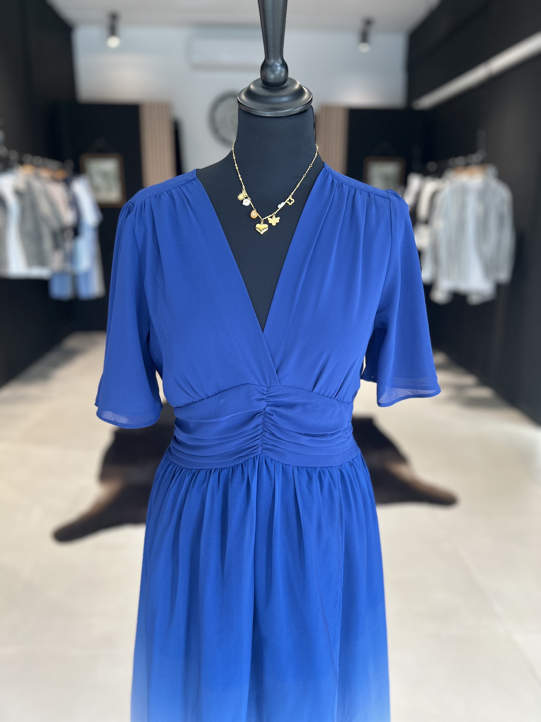 robe maria grande taille bleu perle des iles 974 mode femme homme bar a parfum La reunion