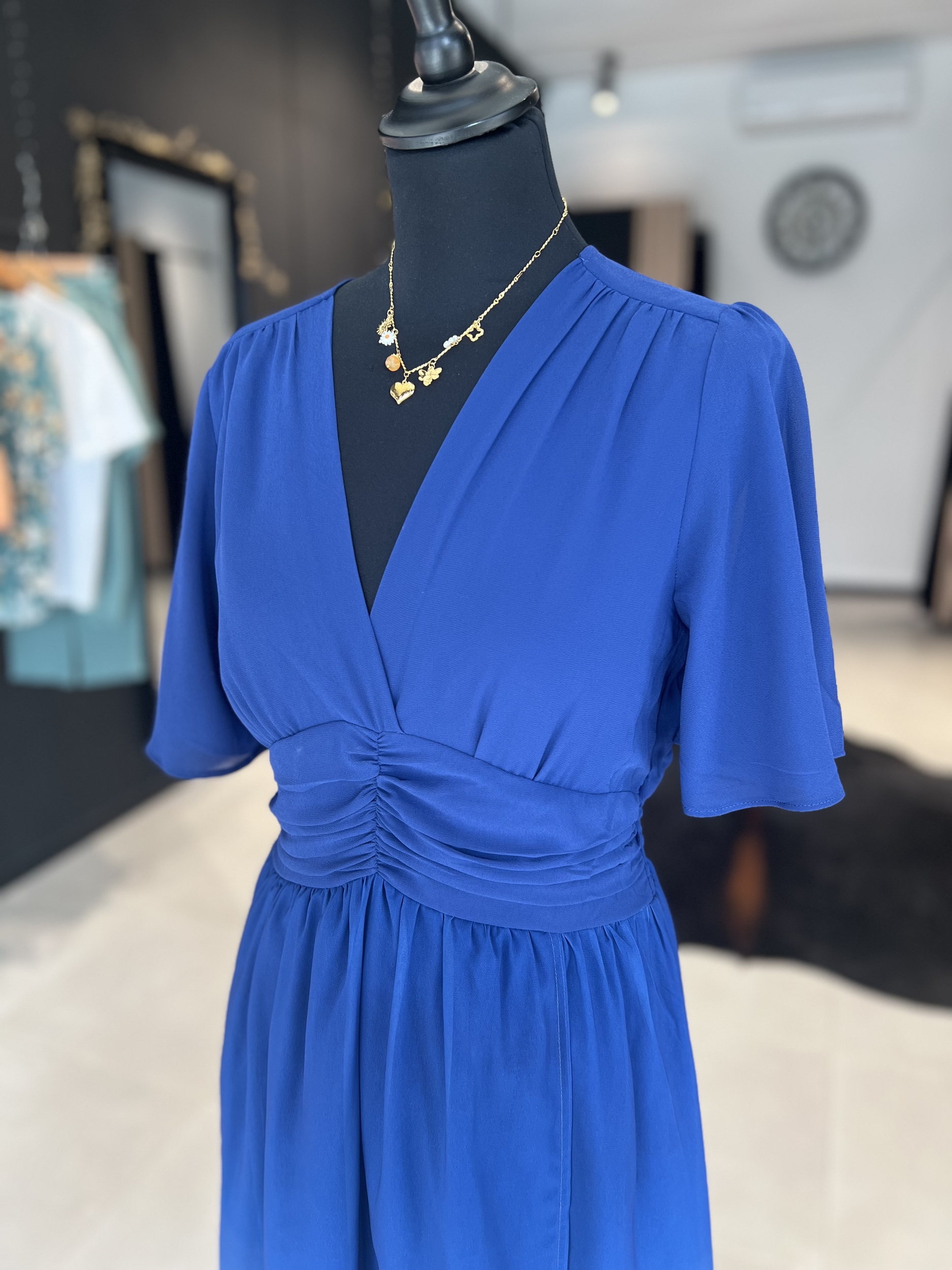 robe maria grande taille bleu perle des iles 974 mode femme homme bar a parfum La reunion