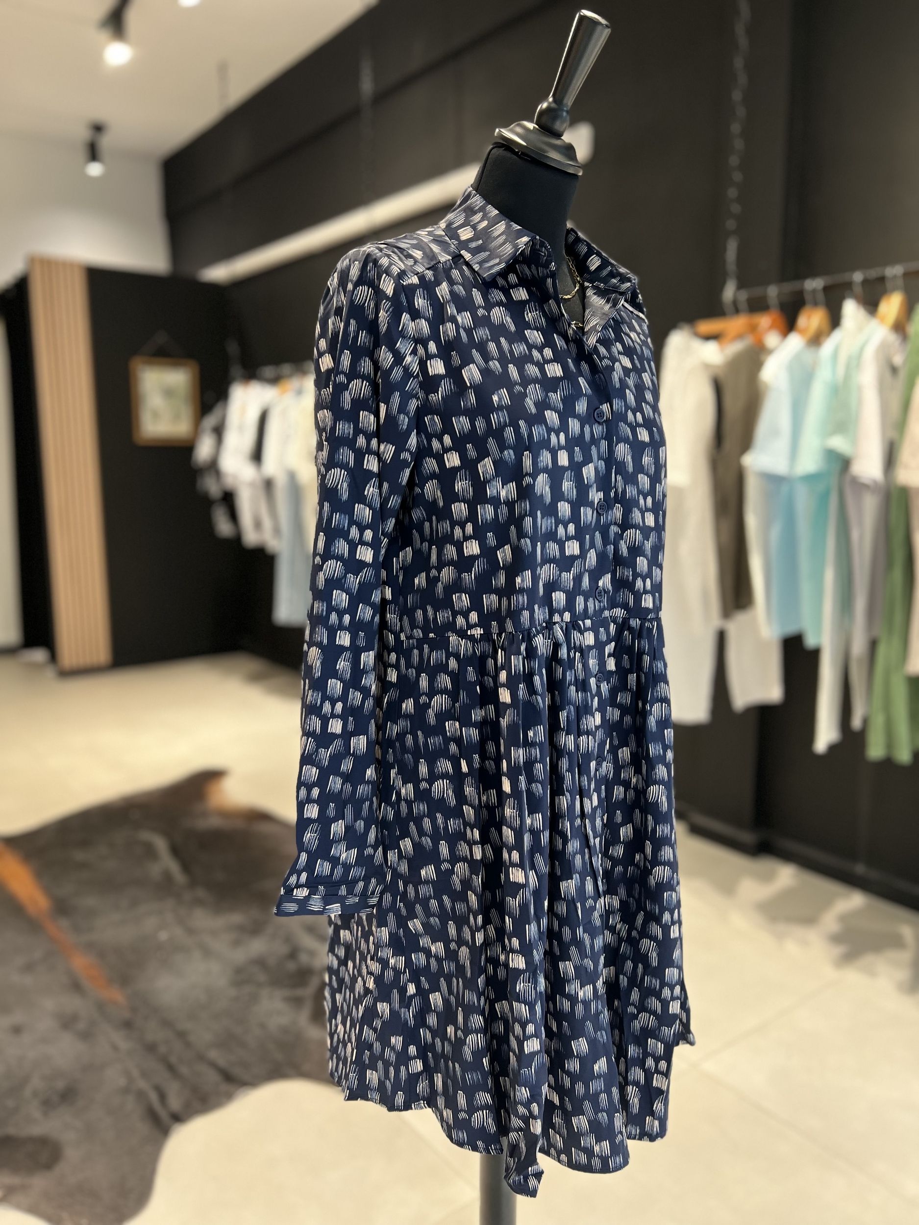 robe bleu marine moon grande taille perle des iles mode femme la reunion st pierre 974