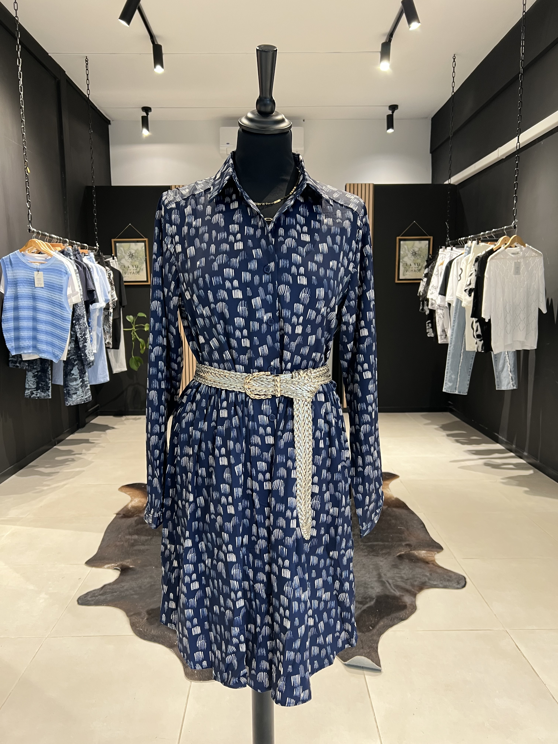 robe bleu marine moon grande taille perle des iles mode femme la reunion st pierre 974