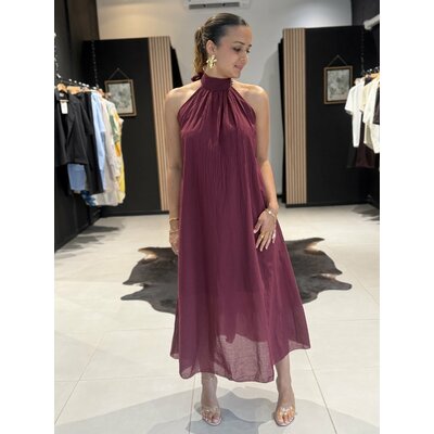 Robe CARLA bordeaux - Perle des Îles