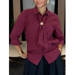 Chemise MAURINE bordeaux perle des iles 974 mode femme