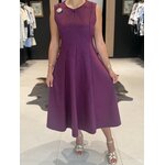 ROBE EMILIE PRUNE PERLE DES ILES 974 MODE FEMME BAR A PARFUMS BIJOUX ACIER