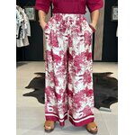 Pantalon jungle bordeaux PERLE DES ILES TAILLE UNIQUE MODE FEMME 974