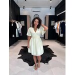 Robe LINA courte jaune du S au 4XL