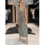robe nouee kaki perle des iles 974 mode femme la reunion grande taille