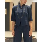 ENSEMBLE E BLAZER BLEU PERLE DES ILES