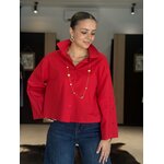 chemise chona rouge perle des iles mode femme 974