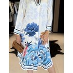 robe kelly bleu grande taille perle des iles 974 mode femme