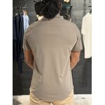 Chemise homme JAY taupe à manches courtes – Perle des Îles La Réunion