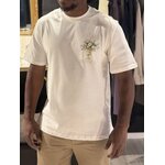 T-shirt homme BIANCA blanc avec motif floral – Perle des Îles La Réunion
