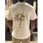 T-shirt homme BIANCA blanc avec motif floral – Perle des Îles La Réunion