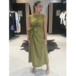 Robe longue femme vert à pois blancs perle des iles 974