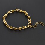Bracelet-en U breloques-en-forme-de-U-en-acier-inoxydable-pour-femmes-bijoux-perle des iles 974